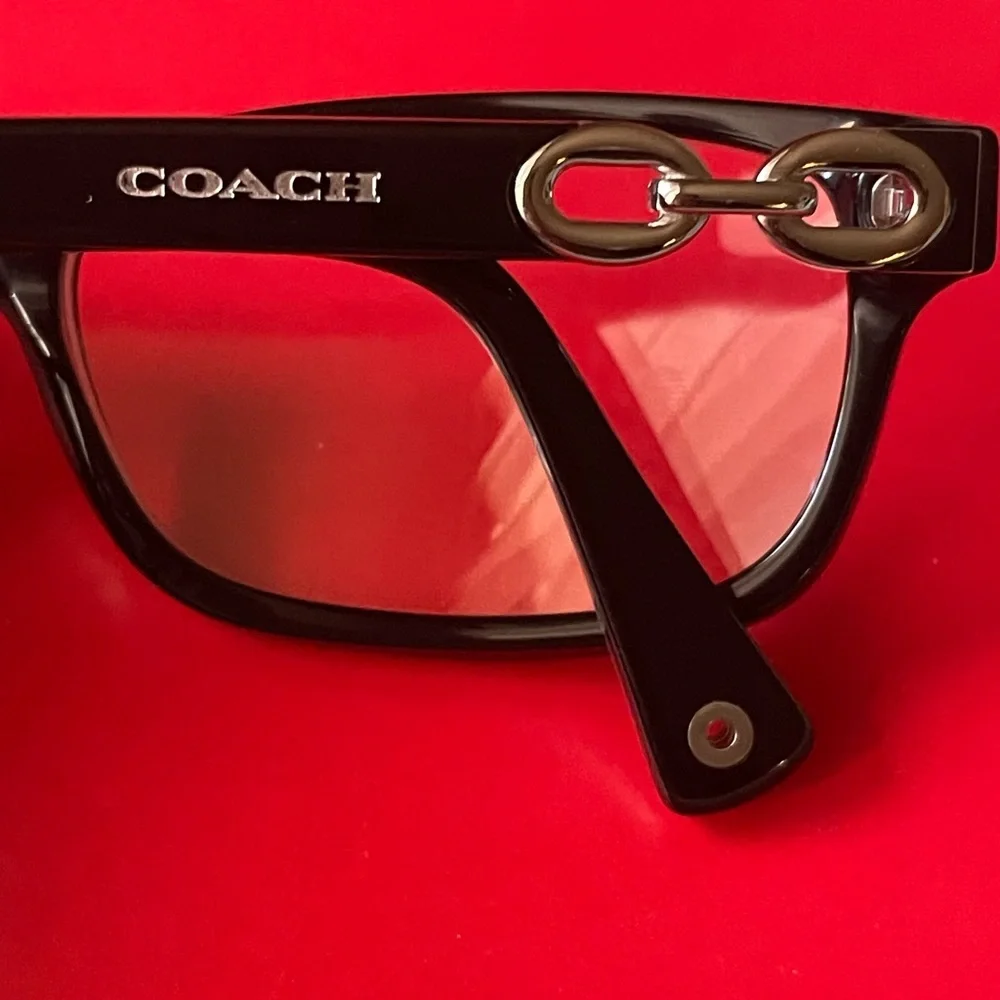 COACH GLASSES,Coach Black and White Patterned Glasses